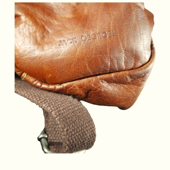 JACK GEORGES INC Voyager Collection Small Convertible Backpack Crossbody Honey - Picture 4 of 4